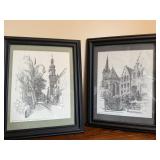 German Architectural Art Prints Framed Bavaria 2