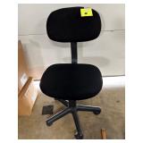Black Fabric Swivel Task / Desk Chair