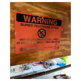 Indiana Bell Buried Cable Warning Sign Ameritech