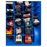 Blue 48-Car Carry Case Die-Cast Vehicles Lot (44)