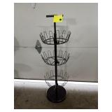 3-Tier Revolving Metal Shoe / Hat Display Tree