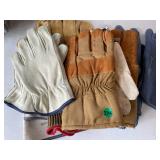 Leather Work Gloves Wells Lamont Jersey Lot