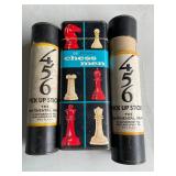 Vintage Chess Men & Pick Up Sticks Games