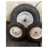 Pneumatic Utility Wheels Hand Truck Cart Tires Lot