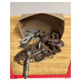 Heavy Duty Hitch Pins, Tow Hooks & Rigging Box Lot