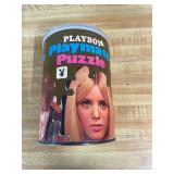 Playboy Playmate Centerfold Jigsaw Puzzle Can