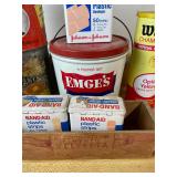 Velveeta Wood Box Band-Aid Tins Tobacco & Emge Can