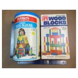 Playskool & Sandberg Colored Wood Blocks