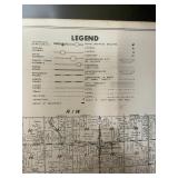 1965 Clinton County Indiana Wall Plat Map