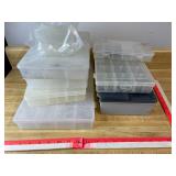 Plastic Organizer & Tackle Boxes Lot