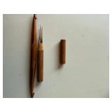 Wood Double-Ended Crochet Hook & Steel Needle Set