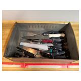 Kitchen Cutlery Knife Lot Gerber Tool & Metal Bin