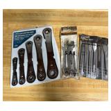 Ratcheting Wrench & Wood Boring Bit Set Lot 3