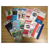 Gas Station Road Maps Gulf Exxon Standard 12pc