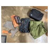 Lineman Leather Tool Holsters Cleats Spats Lot