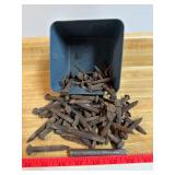 Railroad Date Nails & Small Track Spikes Lot