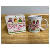 Bottoms Up Papel Ceramic Novelty Mug & Box