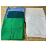 Needlework Linen Handkerchief & Craft Fabric Lot