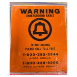 Bell System Underground Cable Warning Decals Pack