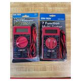 CEN-TECH 7-Function Digital Multimeters (2 Pc)