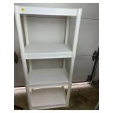 White 4-Tier Heavy-Duty Plastic Storage Shelving