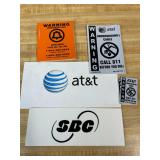 AT&T, SBC & Bell System Utility Decals Lot