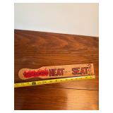 Wooden Paddle Heat For The Seat Novelty Wall Decor
