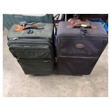 Travelpro & Black Rolling Upright Suitcases Pair