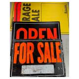 Garage Sale Open For Sale Sign Lot