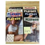 Playboy Magazine Lot 1970s Issues Mailer Leary
