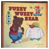 Fuzzy Wuzzy Bear Touch and Feel Book Whitman 1947