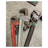 Pipe Wrench Lot Ridgid 818 Aluminum Lawson 18