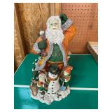 Santa Claus Snowman Figurine Christmas Statue