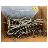 Assorted Pegboard Hooks & Shelf Bracket Lot