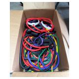 Exercise Resistance Bands Tubing With Handles Lot