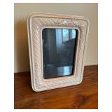 Ceramic Picture Frame Lattice Leaf Grape Motif 5x7