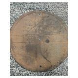 Cast Iron Railroad Crossing RR Sign (24' Dia)