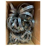 Large Stainless Steel Hose Clamp Hardware Box Lot