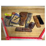 Leather Tool Sheaths Gun Cleaning Rod & Misc Lot