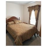 Full Bedding & Curtain Set Comforter Valance Rod