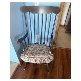 Vintage Boston Spindle Back Wooden Rocking Chair