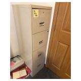 Metal 4-Drawer Vertical File Cabinet Beige