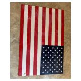 48-Star American Flag Metal Wall Sign