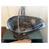 Metal Fireplace Coal Hod & Ash Shovel