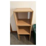 Narrow 3-Tier Wood Bookcase
