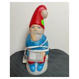 Lighted Christmas Gnome Blow Mold