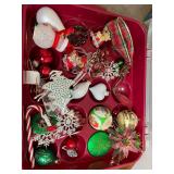 Christmas Ornament & Ribbon Storage Lot