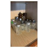 Pressed Glass Shakers & Pepper Mills