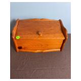 Wood Roll-Top Bread Box