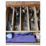 Mixed Flatware & Serving Utensils Lot
